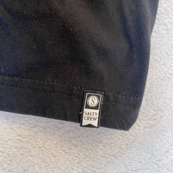 Salty Crew Mens Black Graphic Tee Shirt Medium Cotton Sink Or Swim Shirt - Picture 6 of 8